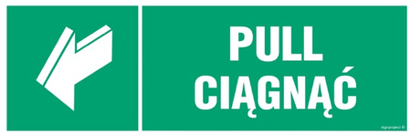 Znak ciągnąć/pull (AC068) Signproject