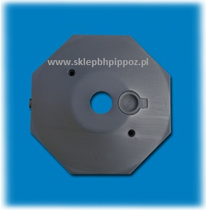 Słupek do łańcucha żółto-czarny 90 cm podstawa plastikowa