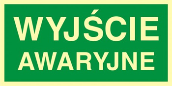 Znak wyjście awaryjne (AC007)