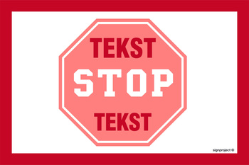 Znak na zamówienie Wzór S-216 na płycie świecącej