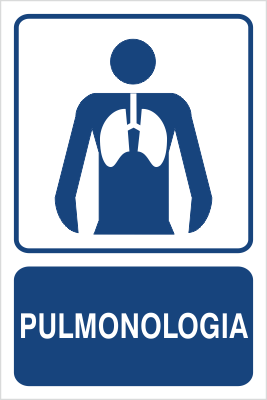 Znak pulmonologia na płycie PCV (823-142)