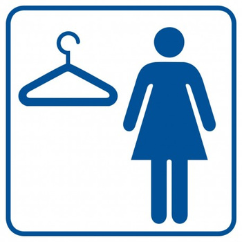 Znak Szatnia damska na płycie PCV (RA006)