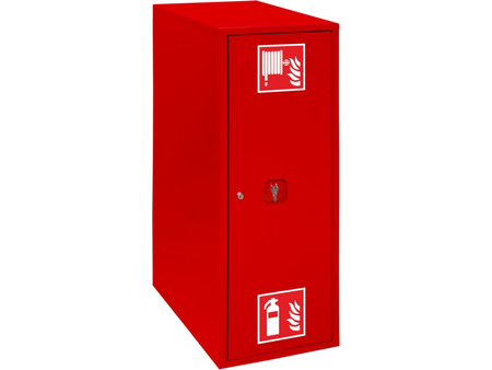 Hydrant wewnętrzny zawieszany boczny DN33 z miejscem na gaśnicę pod spodem - BOXMET