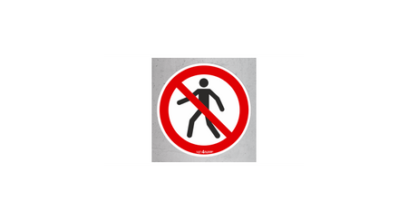 Zakaz przejścia (znak podłogowy) (P004-F)