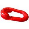 Plastikowy łańcuch 6mm biało-czerwony Zestaw: 5mb + 2 łączniki