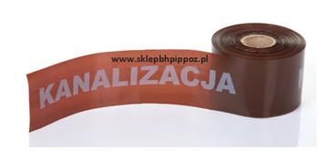 Taśma ostrzegawcza kanalizacja 200mm/100m