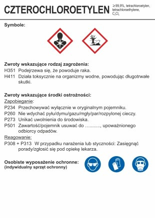 Znak Czterochloroetylen (LC009)