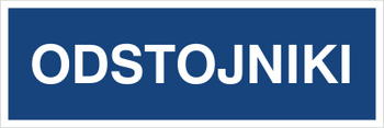 Znak odstojniki na płycie PCV (801-215)