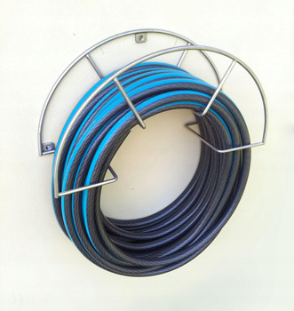 Wieszak zwijacz węża ogrodowego nierdzewny 50m