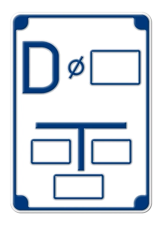 Tablica orientacyjna dla zasuwy lub zaworu na połączeniu