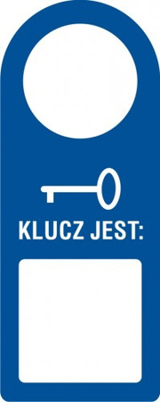 Zawieszka - Klucz jest na płycie PCV (TC012)