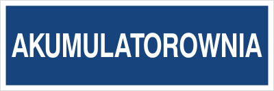 Znak akumulatorownia na Folii Samoprzylepnej (801-52)
