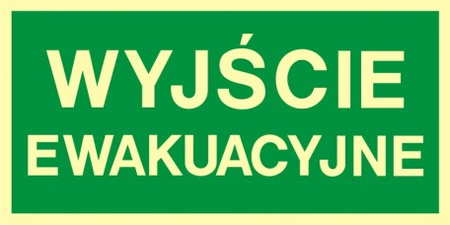 Znak wyjście ewakuacyjne (AA001) Signproject