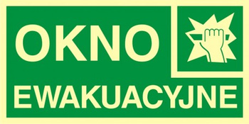 Znak okno ewakuacyjne (AC009)
