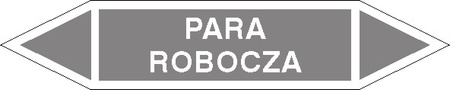Tabliczka na rurociągi Para robocza znak na płycie PCV (R-P02)