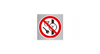 Zakaz wstępu z zegarkami (znak podłogowy) (P008-F)