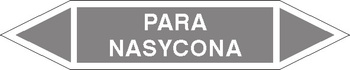 Tabliczka na rurociągi Para nasycona znak na Folii Samoprzylepnej (R-P05)