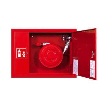 Hydrant wewnętrzny wnękowy uniwersalny DN52 (wąż na zwijadle) z miejscem na gaśnicę obok - SUPRON