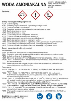 Znak Woda amoniakalna (LC016)