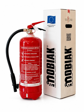 Urządzenie gaśnicze 6kg do gaszenia metali magnezu, aluminium, tytanu - MOBIAK