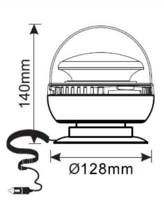 Lampa błyskowa LED 20W (mocowana na magnes) LW0030-ALR-2