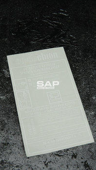 Etykieta serwisowa oryginalna do gaśnicy komputerowej GSE2x Ogniochron