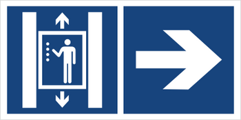 Znak winda (kierunek w prawo) (865-32)