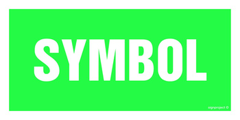 Znak na zamówienie Wzór S-107 na folii samoprzylepnej