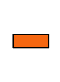 Tablica ADR gładka mała