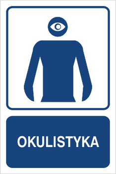 Znak okulistyka na Folii Samoprzylepnej (823-138)