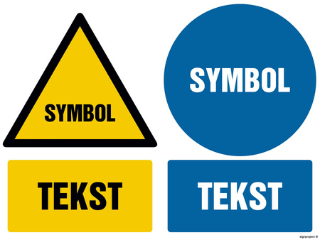 Znak na zamówienie Wzór S-507 na folii samoprzylepnej