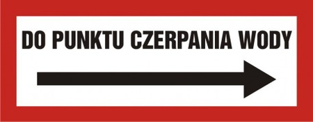 Znak do punktu czerpania wody na płycie PCV (BC115P)