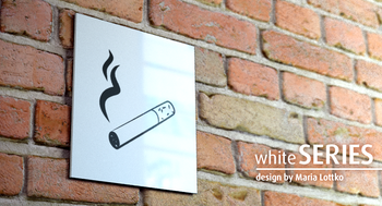 Znak Palarnia whiteSERIES