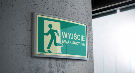 Wyjście ewakuacyjne lewe (w ramce) (E100 ALU)