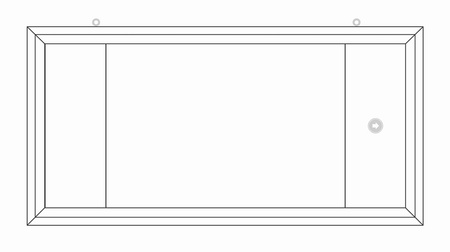 Ramki do znaków - Ramka podwieszana dwustronna z linką 10x30 cm
