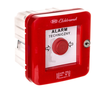 Ręczny ostrzegacz pożarowy WPp-1s ROP IP65 2 tory prądowe