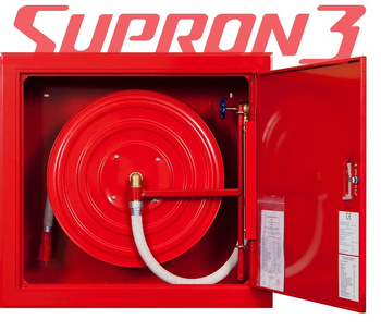 Hydrant wewnętrzny DN 25 z wężem półsztywnym 20m - WNĘKOWY SUPRON