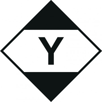 Znak Towary niebezpieczne w ograniczonych ilościach przewożone transportem lotniczym na Folii Samoprzylepnej (MB131)