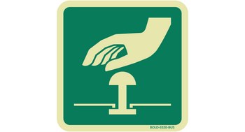 Znak E020-BUS przycisk awaryjnego zatrzymania