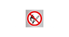 Zakaz używania otwartego (znak podłogowy) (P003-F)