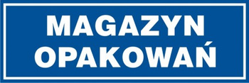 Znak Magazyn opakowań (PB028)