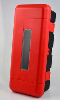 Szafka pojemnik na gaśnicę 9kg plastikowa z okienkiem