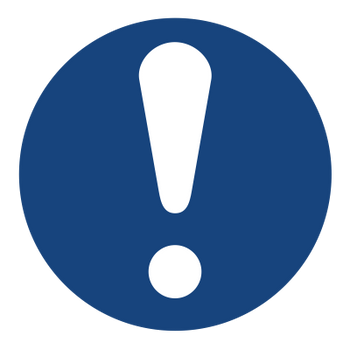 Ogólny Znak nakazu na płycie PCV (401)