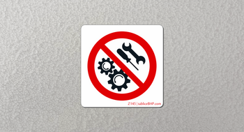 Oznaczenie Zakaz naprawy maszyn osobom nieuprawnionym (Z145)