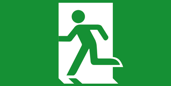 Piktogram do opraw wyjście ewakuacyjne (E1)