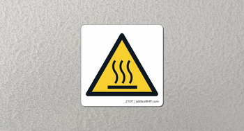 Oznaczenie Uwaga! Gorąca powierzchnia (Z107)