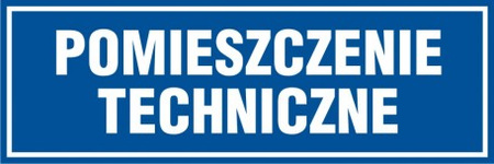 Znak Pomieszczenie techniczne (PB175)
