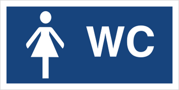 Znak toaleta damska na płycie PCV (823-08)