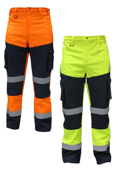 Spodnie softshell SNOW HAWK żółte lub pomarańczowe