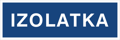 Znak izolatka na Folii Samoprzylepnej (801-53)